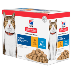 Hills Feline Mature Pouch Chicken & Tuna Box 85g